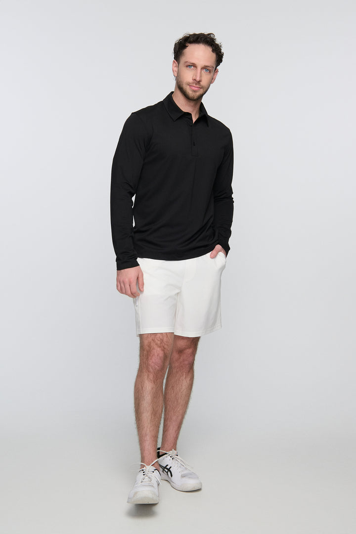 Johnny Long Sleeve Pivot Polo