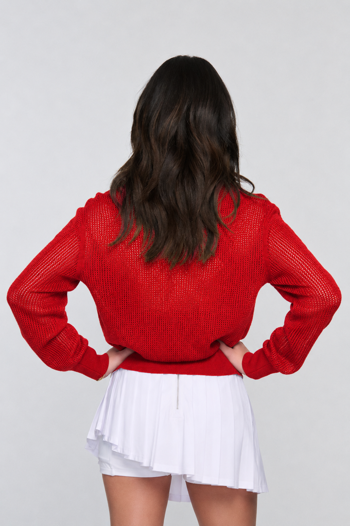 Karla Smash &amp; Zip Sweater | US Open Encore - Limited Americana Collection